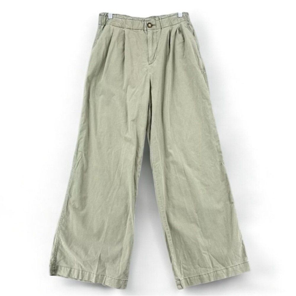 LOFT Wide Leg Pants in Light Gray - Picture 3 of 7